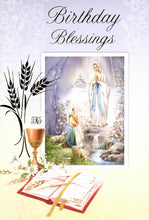 Load image into Gallery viewer, Birthday Blessings Mass Card Online
