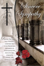 Load image into Gallery viewer, Sincere Sympathy Mass Card RIP Online