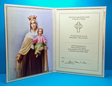 Load image into Gallery viewer, Perpetual Mass Enrolment Card RIP – Our Lady of Mount Carmel Mass Card online (regular)