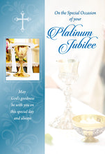 Load image into Gallery viewer, Silver, Ruby, Golden Diamond and Platinum Jubilee Mass Card