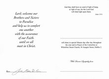 Load image into Gallery viewer, Sympathy Mass Card 21923-1