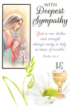 Load image into Gallery viewer, Share Mass Card online Enrolment – With Deepest Sympathy