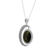 Load image into Gallery viewer, Silver Connemara Mable Sun & Moon Pendant