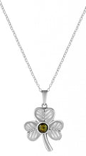 Load image into Gallery viewer, Sterling Silver Shamrock Pendant small