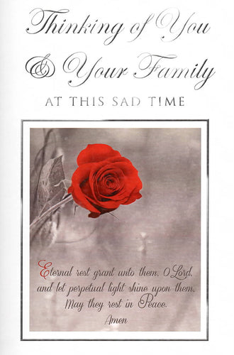 Mass Card Bereaved LIVING