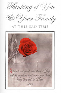 Mass Card Bereaved LIVING