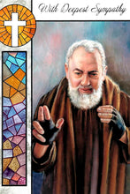 Load image into Gallery viewer, Share Mass Card online Enrolment Deepest Sympathy Padre Pio RIP