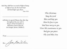 Load image into Gallery viewer, Christmas Remembrance Mass Card RIP CMB59