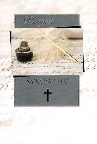 Deepest Sympathy Mass Card RIP