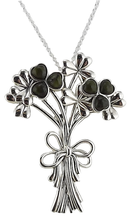 Load image into Gallery viewer, Connemara Marble Shamrock Bouquet Pendant