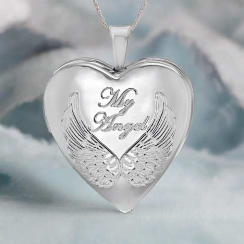 Guardian Angel Sterling Silver Locket Whitefriar Street Church