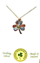 Load image into Gallery viewer, Sterling Silver Shamrock Pendant small