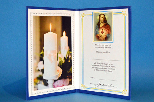 Perpetual Mass Card Living Candles (small)