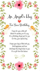 Angel Hug Card Birthday