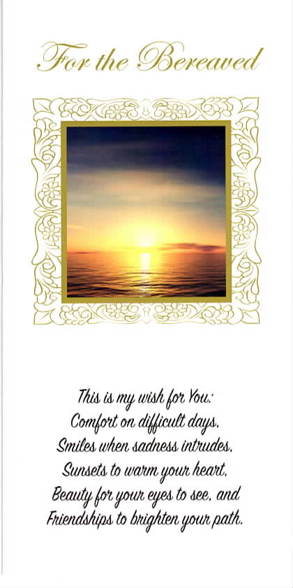 Share Mass Card online Enrolment Bereaved Family- Living