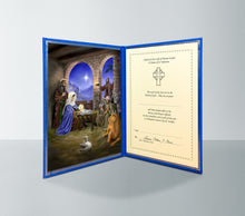Load image into Gallery viewer, Perpetual Mass Enrolment Card - Christmas Nativity Living (2)