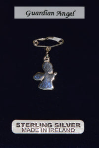 Guardian Angel  Baby Pin Sterling Silver