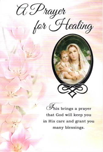 Healing Mass Bouquet Card