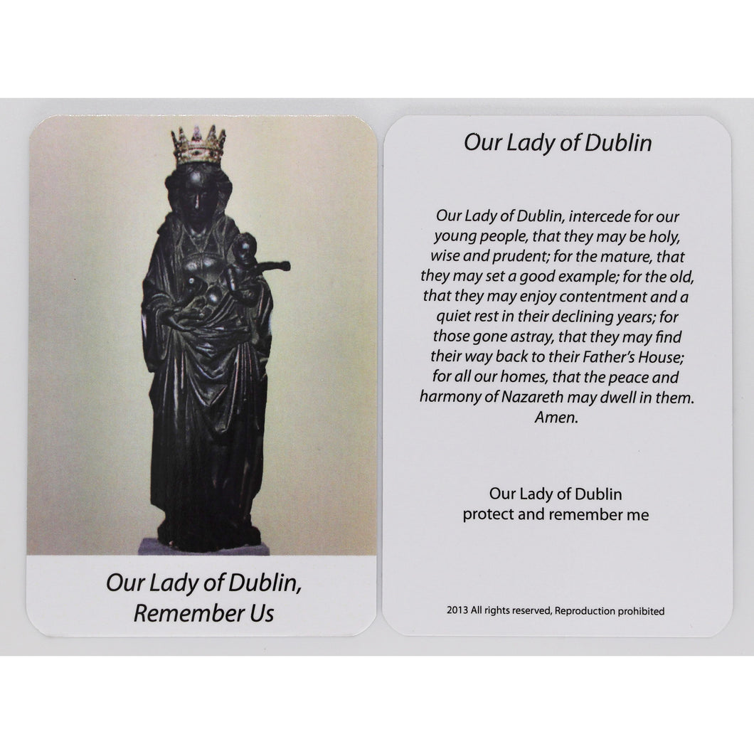 Our Lady of Dublin Prayer Card (Small)