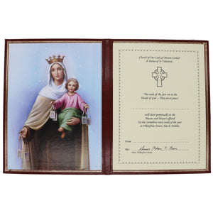 Perpetual Mass Enrolment Card RIP – Our Lady of Mount Carmel Mass Card online