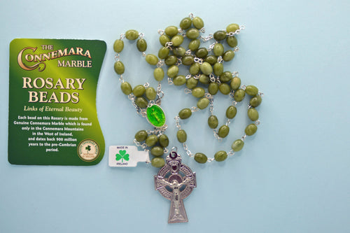 Rosary Bead Connemara Marble Oval Bead