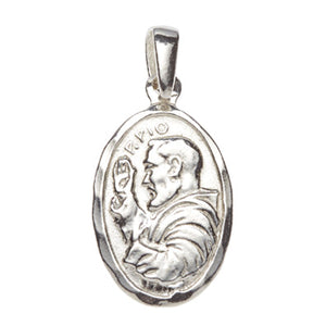 St Padre Pio (Civil Defence, Teens) Medal Sterling Silver