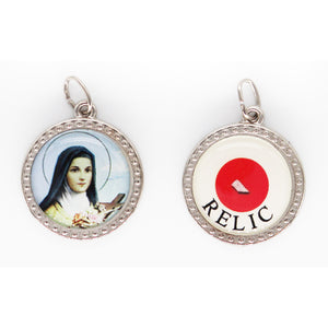 St Thérèse Medal with Relic (Large)