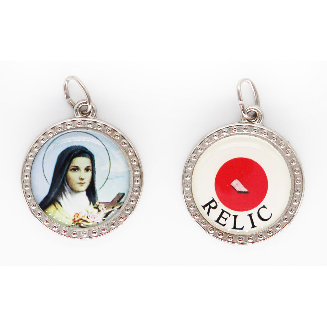 St Thérèse Medal with Relic (Large)