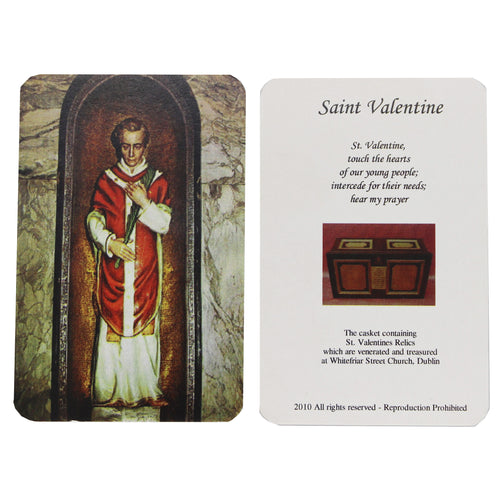 St Valentine Prayer Card (Simple)