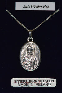 St Valentine Sterling Silver Medal